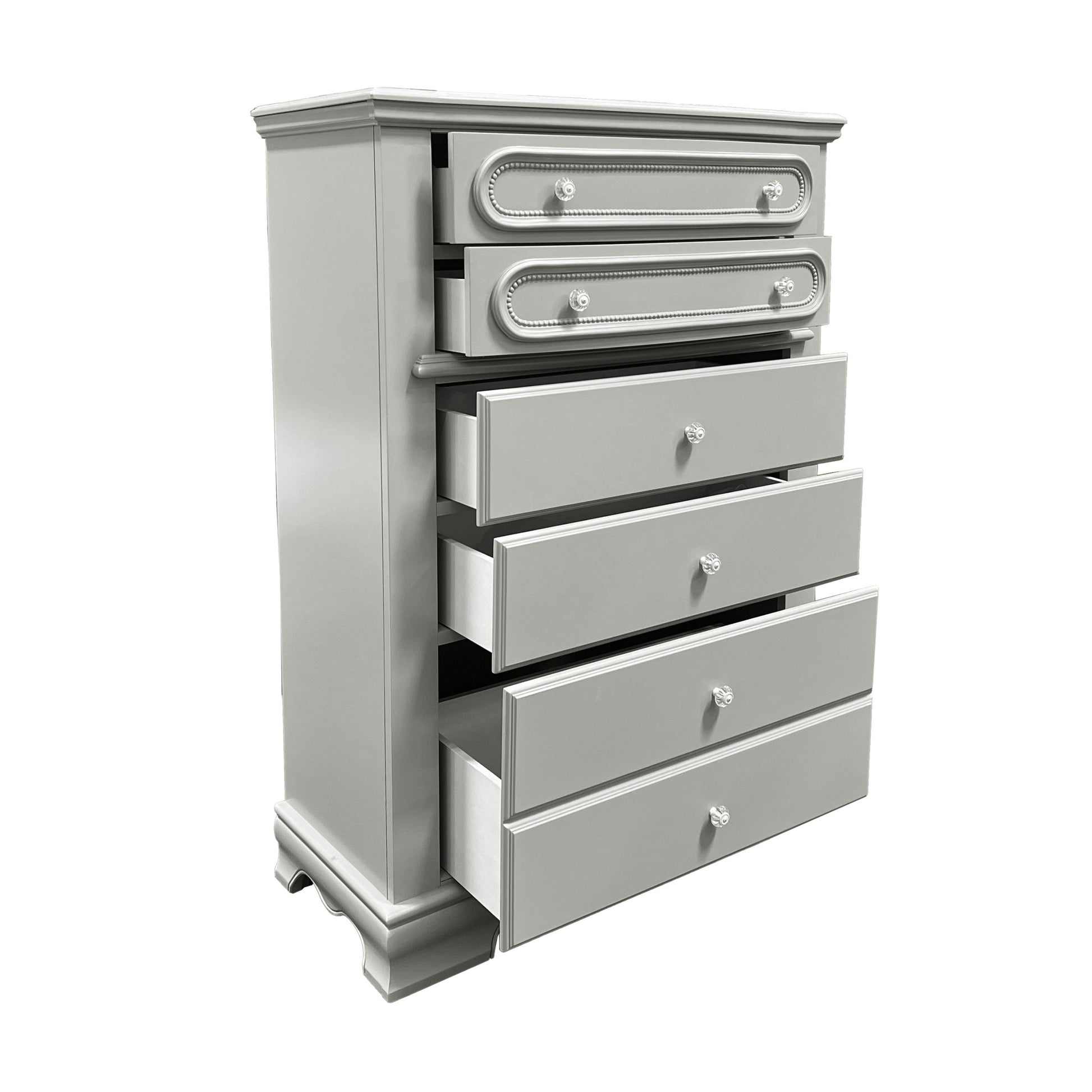 Flora Chest, Gray Finish Gray Wood