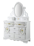 Flora Dresser Door , White Finish Bd01641 White Wood