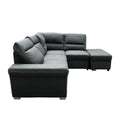 Sagira Sectional Sofa W Sleeper Gray Fabric Lv01023 Gray Fabric