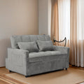 Modern Velvet Loveseat Futon Sofa Couch Pullout Bed, 55.33