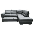 Sagira Sectional Sofa W Sleeper Gray Fabric Lv01023 Gray Fabric