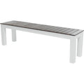 Bali Dining Bench Mp2 Set Of 2 Dark Brown White Acacia Wood