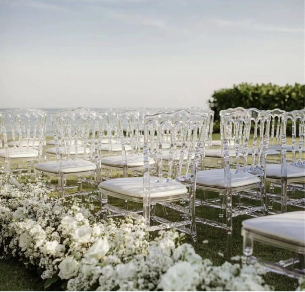 Simple And Beautiful Napoleon Transparent Bamboo Chair For Wedding Party Npl 6 Yellow Acrylic