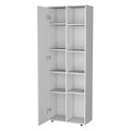 White 1 Door Multistorage Kitchen Pantry White White Kitchen Shelves Included Wood