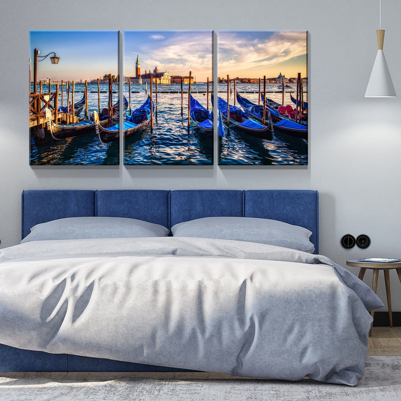 3 Panels Framed Wharf Canvas Wall Art Decor,3 Pieces Mordern Canvas Decoration Painting For Office,Dining Room,Living Room, Bedroom Decor Ready To Hang 1218In Thickness 1.5Inch Rectangle Framed Multicolor Oversized 41In Canvas Nature Scenes