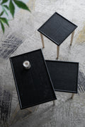 Set Of 3 Side Tables, L:25X15.5X21