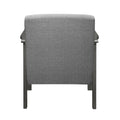 Gray Accent Chair 1Pc Solid Wood Mission Arm Cushion Back Classic Living Room Furniture Antique Gray Wooden Gray Primary Living Space Classic,Transitional Rubberwood Solid Wood