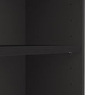 Universal Small 2 Shelf Bookcase In Black Set Of 2 Black Chinese Engineered Wood