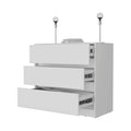 White 3 Drawer Dresser White White Bedroom Wood