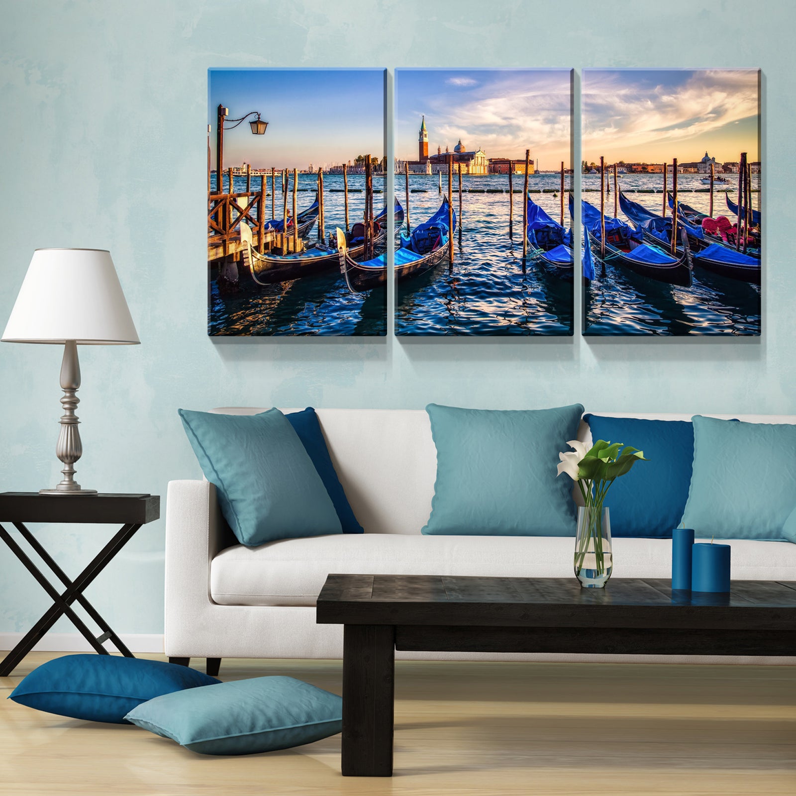 3 Panels Framed Wharf Canvas Wall Art Decor,3 Pieces Mordern Canvas Decoration Painting For Office,Dining Room,Living Room, Bedroom Decor Ready To Hang 2030In Thickness 1.5Inch Rectangle Framed Multicolor Oversized 41In Canvas Nature Scenes