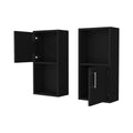 Black 2 Bathroom Medicine Cabinets With Open Shelf Black 1 1 Up To 17 In Up To 23 In Bathroom Wall Mounted 5 10 Inches Wood