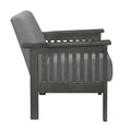 Gray Accent Chair 1Pc Solid Wood Mission Arm Cushion Back Classic Living Room Furniture Antique Gray Wooden Gray Primary Living Space Classic,Transitional Rubberwood Solid Wood