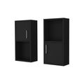 Black 2 Bathroom Medicine Cabinets With Open Shelf Black 1 1 Up To 17 In Up To 23 In Bathroom Wall Mounted 5 10 Inches Wood