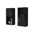 Black 2 Bathroom Medicine Cabinets With Open Shelf Black 1 1 Up To 17 In Up To 23 In Bathroom Wall Mounted 5 10 Inches Wood