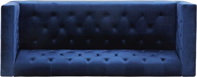 3 Seater Sofa Blue Fabric 3 Seat