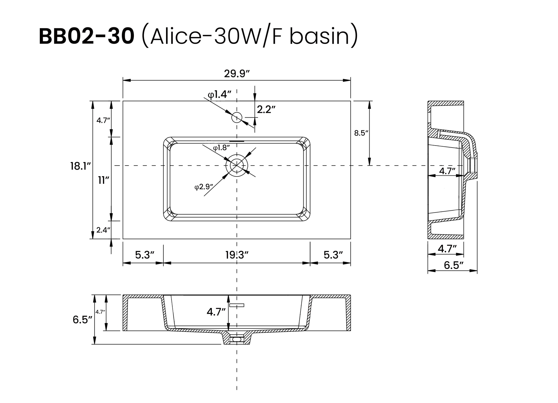 U096 Alice72W 102 Alice 72" Space Gray Bathroom Vanity With Double Sinks And Open Shelf, Modern Wall Mounted Floating Bathroom Vanity, One Piece Sink Basin Without Drain And Faucet Light Gray Bathroom Modern Engineered Wood