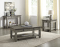 Coffee And Antique Gray Finish 1Pc Cocktail Table With Casters 2 Drawers Bottom Shelf Wooden Living Room Furniture Antique Gray Primary Living Space Casual,Contemporary Drawers Rectangular Coffee & End Tables Wood