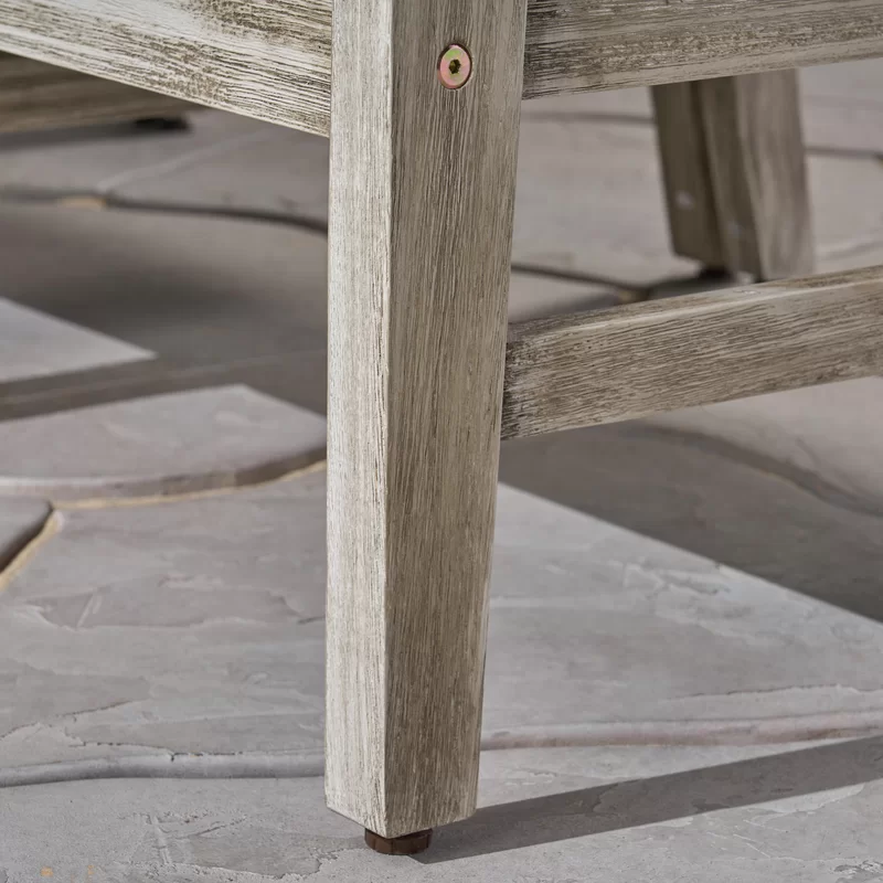 Perla Corner Chair, Grey Dark Grey Acacia Wood
