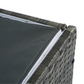 Outdoor Storage Box, 200 Gallon Wicker Patio Deck Boxes With Lid, Outdoor Cushion Storage For Kids Toys, Pillows, Towel No Sectional Grey Mildew Resistant Frame Mildew Resistant Cushion Garden & Outdoor American Traditional Pe Rattan Iron Waterproof