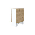 Cole White And Macadamia Folding Dining Table Brown White Folding Dining Room Rectangular Kitchen & Dining Tables Rectangular Wood