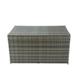 Outdoor Storage Box, 200 Gallon Wicker Patio Deck Boxes With Lid, Outdoor Cushion Storage For Kids Toys, Pillows, Towel No Sectional Grey Mildew Resistant Frame Mildew Resistant Cushion Garden & Outdoor American Traditional Pe Rattan Iron Waterproof