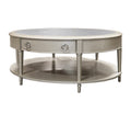 Kasa Coffee Tablesintered Stone & Champagne Finish Lv01502 Champagne Wood