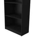 Black 5 Shelf Bookcase 5 Black Standard Horizontal Primary Living Space Closed Back Wood Wood