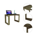 Aurora Writing Computer Desk Light Oak Computer Desk Office Industrial,Modern Pine Freestanding Desk Particle Board Engineered Wood