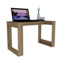 Aurora Writing Computer Desk Light Oak Computer Desk Office Industrial,Modern Pine Freestanding Desk Particle Board Engineered Wood