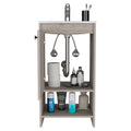 Jane Bathroom Vanity, Single Door Cabinet, Two Shelves Light Gray Gray Bathroom Modern Particle Board Particle Board