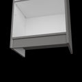 Zachary Matt Gray And White 5 Shelf Slim Bookcase 5 Grey White Standard Horizontal Primary Living Space Closed Back Wood Wood