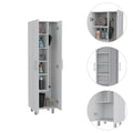 Norway Broom Closet Pantry White Primary Living Space Modern Particle Board Engineered Wood