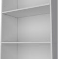 White 5 Shelf Bookcase 5 White White Standard Horizontal Primary Living Space Closed Back Wood Wood