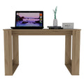 Aurora Writing Computer Desk Light Oak Computer Desk Office Industrial,Modern Pine Freestanding Desk Particle Board Engineered Wood