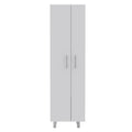Norway Broom Closet Pantry White Primary Living Space Modern Particle Board Engineered Wood