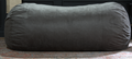 Jasper Traditional 8 Foot Cylindrical Suede Bean Bag, Charcoal Charcoal Microfiber