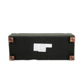 Storage Ottoman Blackish Green Fabric