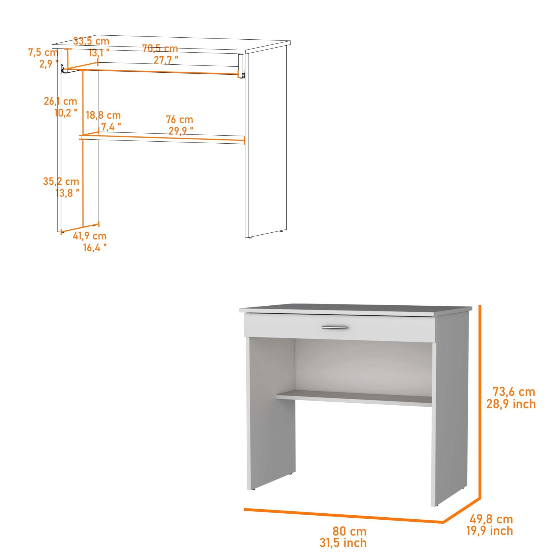 White Storage Desk With Drawer And Shelf White White Computer Desk Office Freestanding Rectangular Drawers Desk Wood