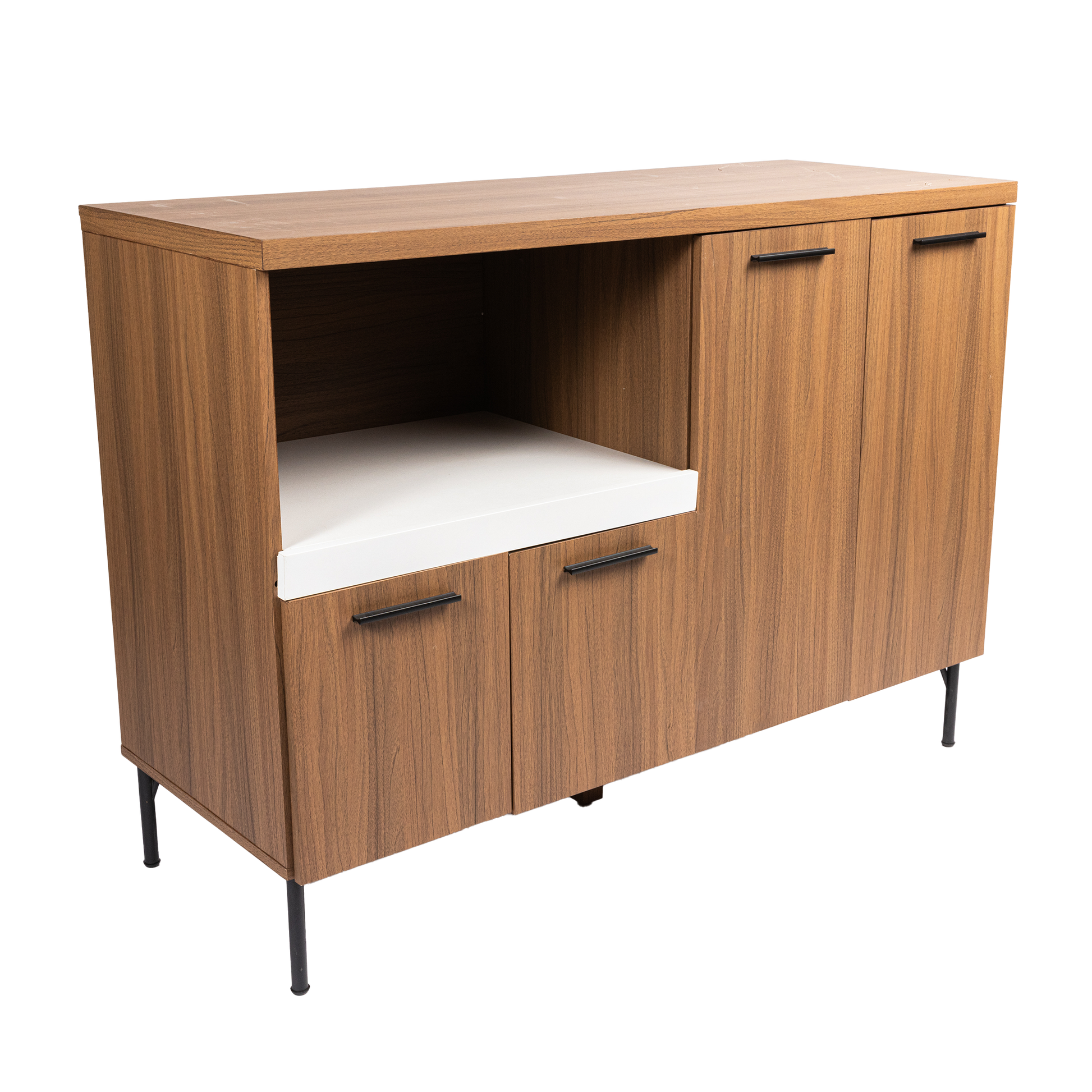 Storage Sideboard In Walnut Walnut American Traditional Particle Board Particle Board