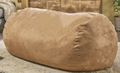 Jasper Traditional 8 Foot Suede Cylindrical Bean Bag, Tuscany Tuscany Microfiber