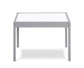 Gibson 3 Piece Dry Erase Kids Table & Two Chair Set, Gray Gray Rubberwood Wood