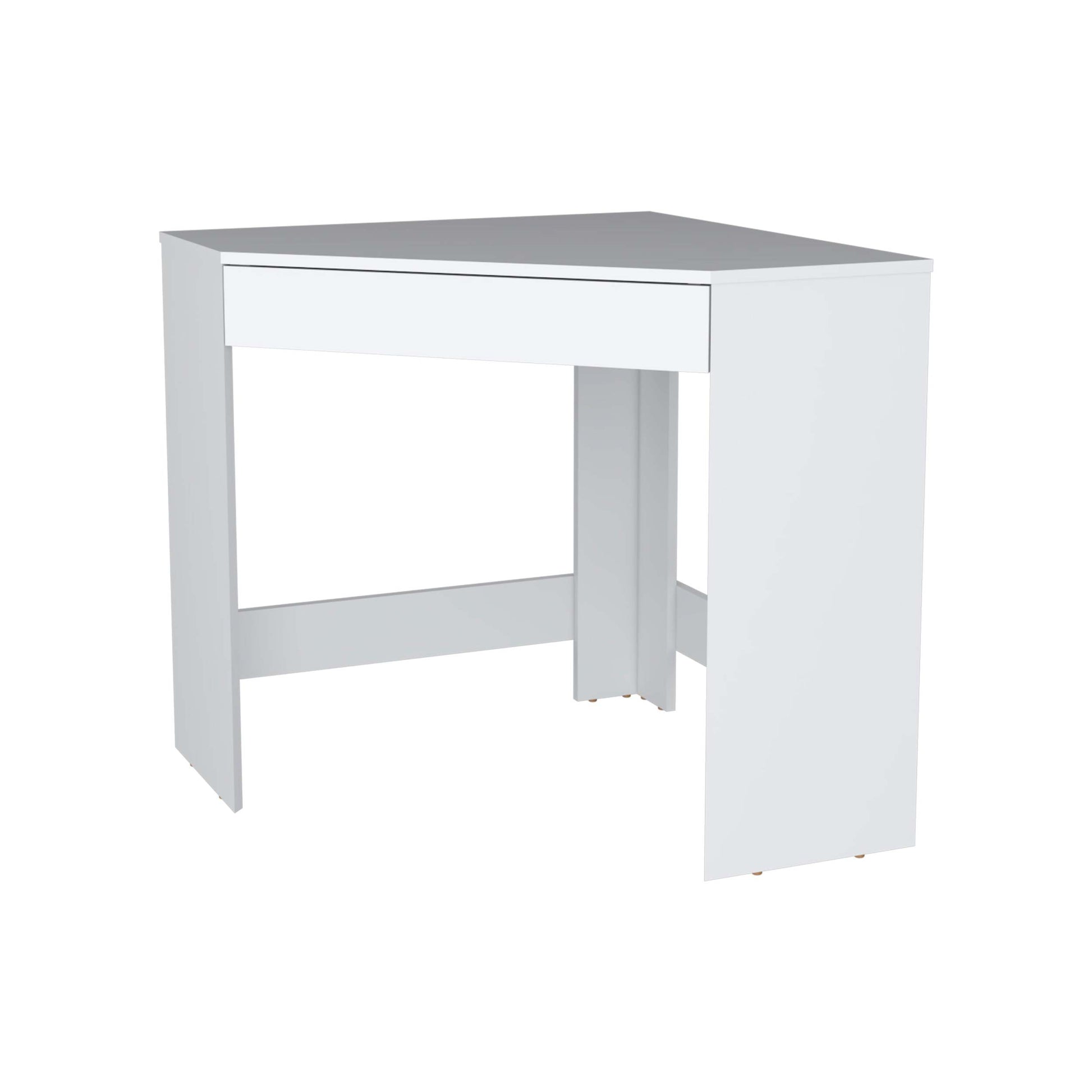 White Spacious Drawer Corner Desk White White Computer Desk Office Freestanding Corner Drawers Desk Wood