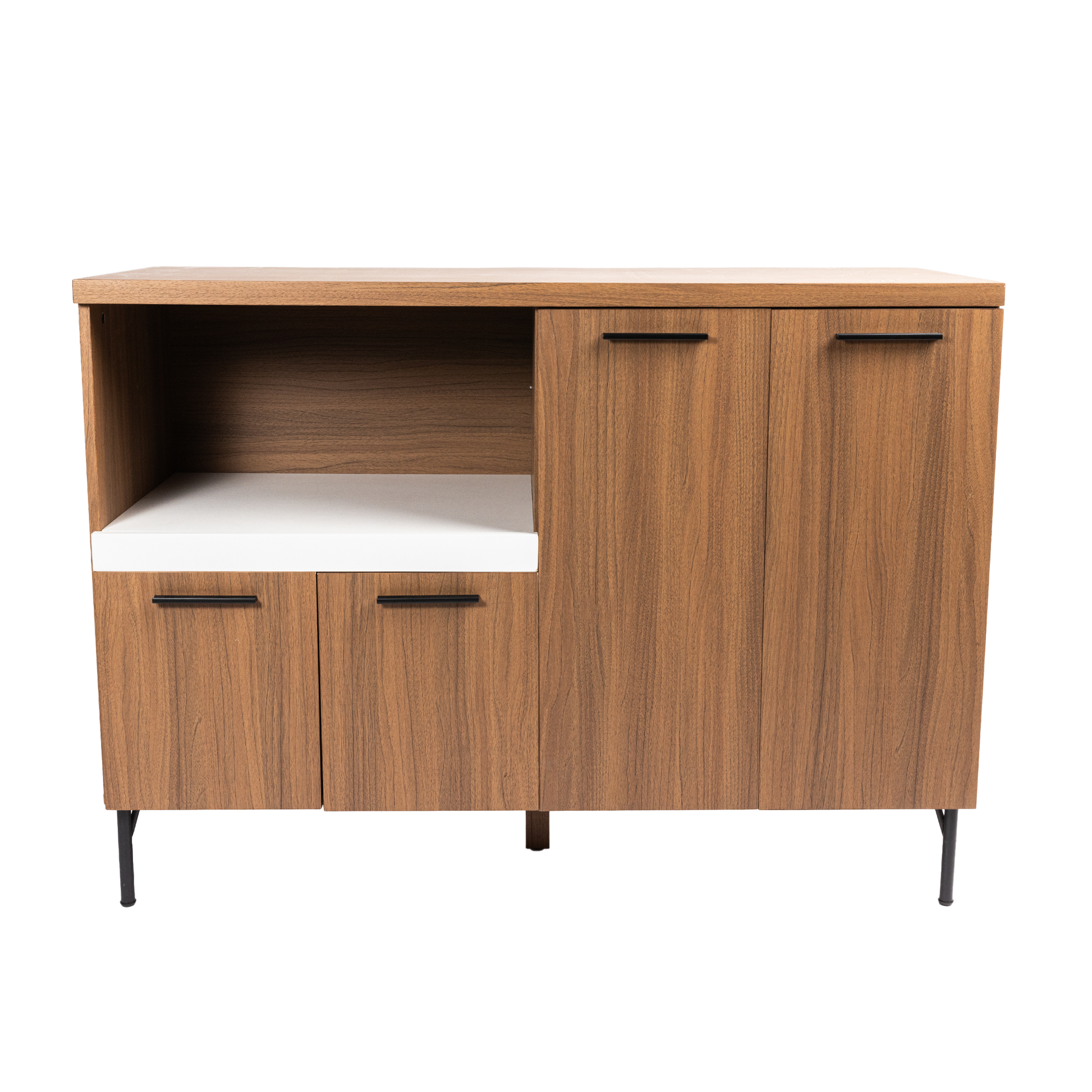 Storage Sideboard In Walnut Walnut American Traditional Particle Board Particle Board