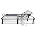 Bthu Queen Adjustable Bed Queen Black Metal