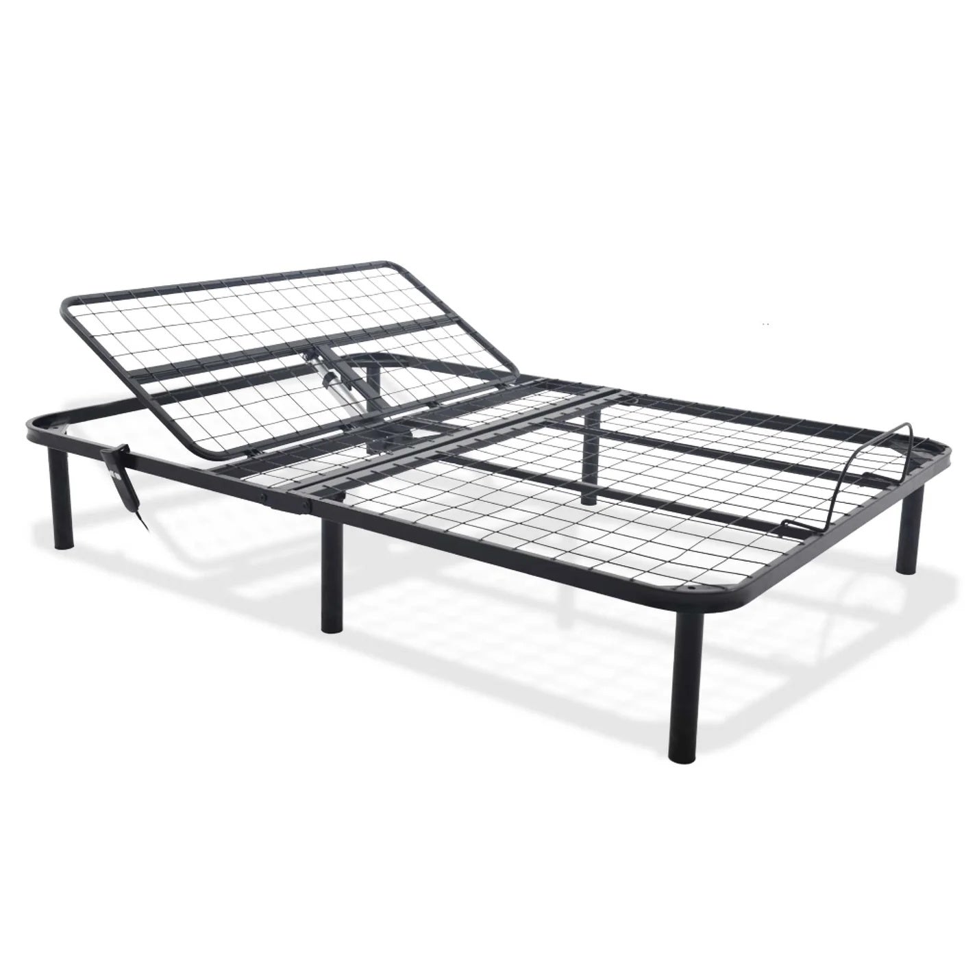 Bthu Queen Adjustable Bed Queen Black Metal