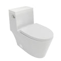 Ceramic One Piece Toilet,Single Flush With Soft Clsoing Seat White Ceramic