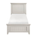 Farmhouse Style Twin Size Panel Bed 1Pc Classic White Finish Modern Bedroom Wooden Furniture Box Spring Required Twin White Wood Bedroom Farmhouse,Modern Panel Wood