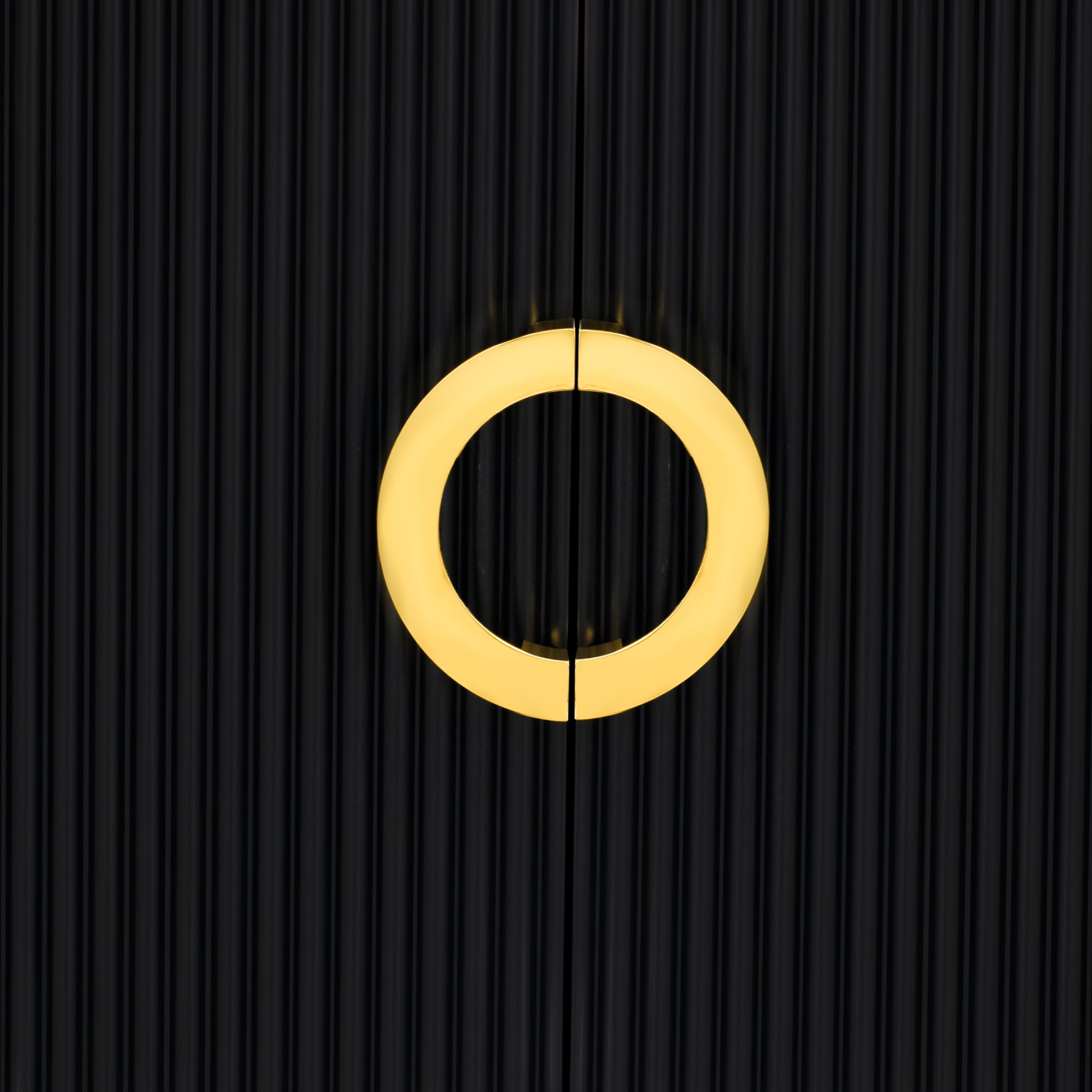 Modern Tv Stand For Tvs Up To 80 Inches, Entertainment Center With 4 Drawers And 1 Cabinet, Wood Tv Console Table With Metal Legs And Handles For Living Room Black 70 79 Inches Mdf