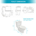 Ceramic One Piece Toilet,Dual Flush With Soft Clsoing Seat White Ceramic