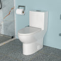 Ceramic One Piece Toilet,Dual Flush With Soft Clsoing Seat White Ceramic